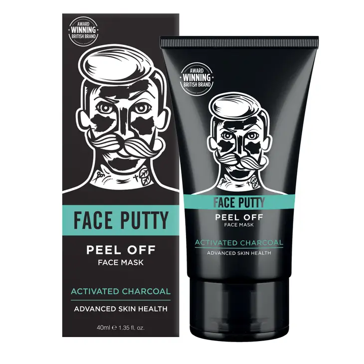 Face putty on white background