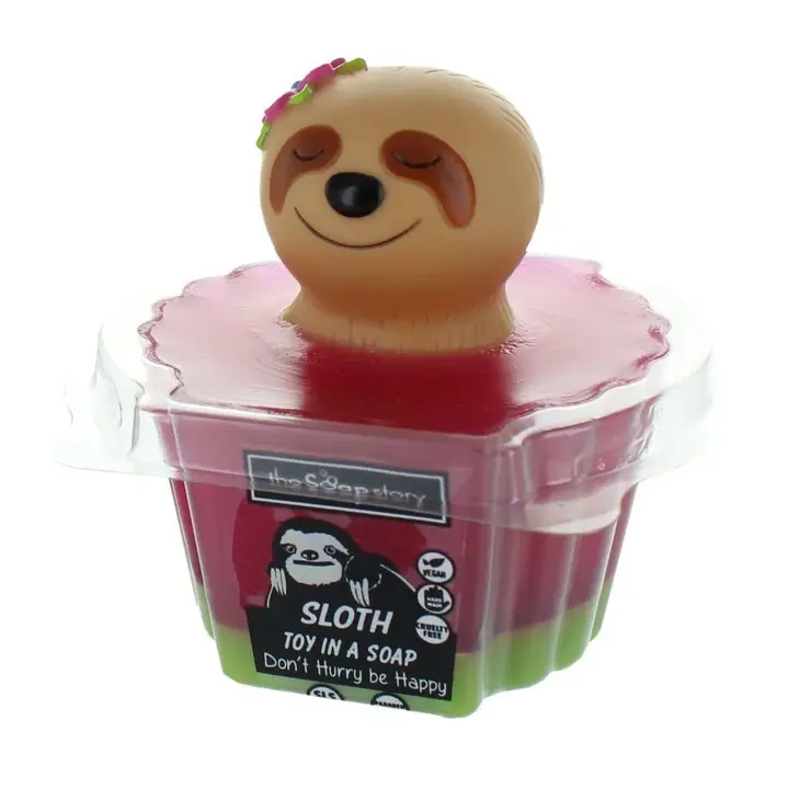 Sloth Soap on white background