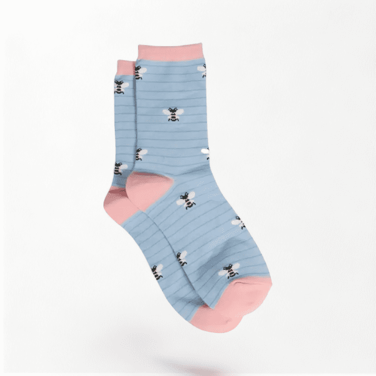 Socks on white background