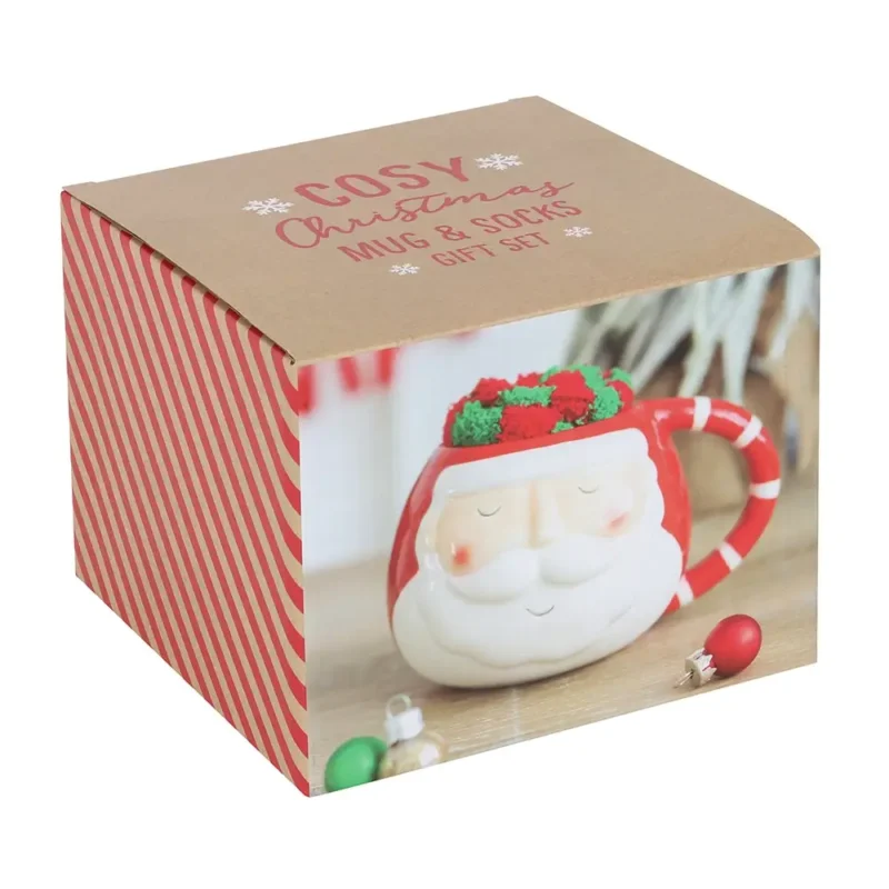 Christmas Santa Mug and Sock Set - Image 2