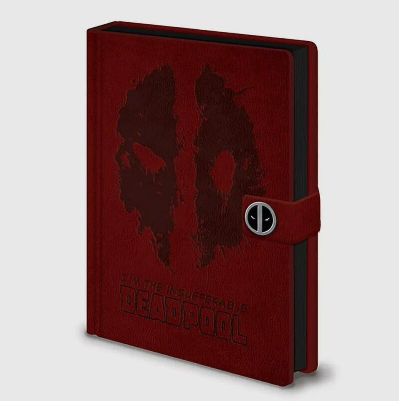 Deadpool Splat A5 Premium Notebook With Clasp