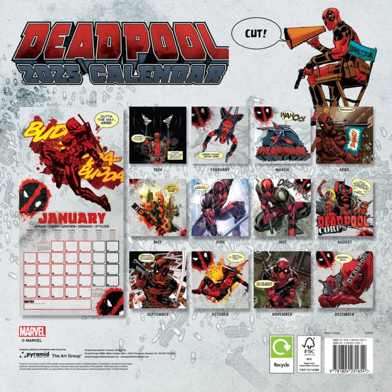 Deadpool 2025 Square Calendar - Image 2